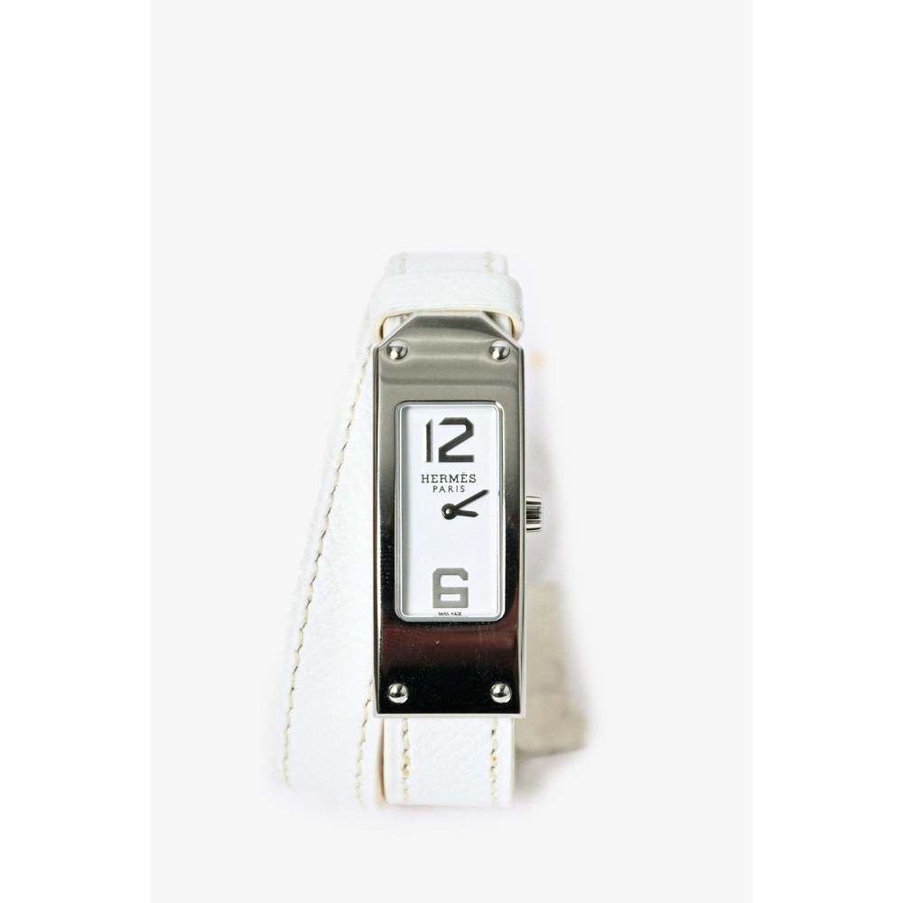 Hermès 2014 White Leather Kelly 2 Watch